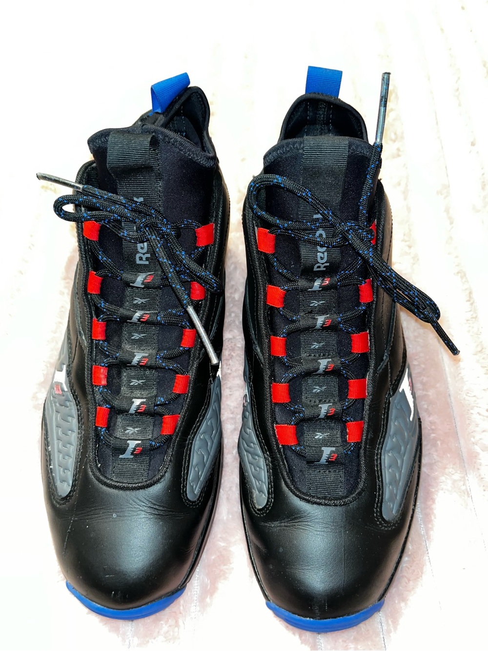 Reebok Answer Iverson Black, Red and Blue Men’s Sneakers